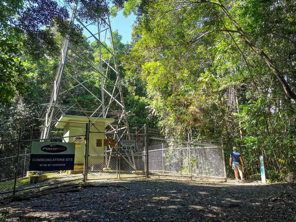 Communication Tower along the White Rock Lookout hike in Cairns // Travel Mermaid