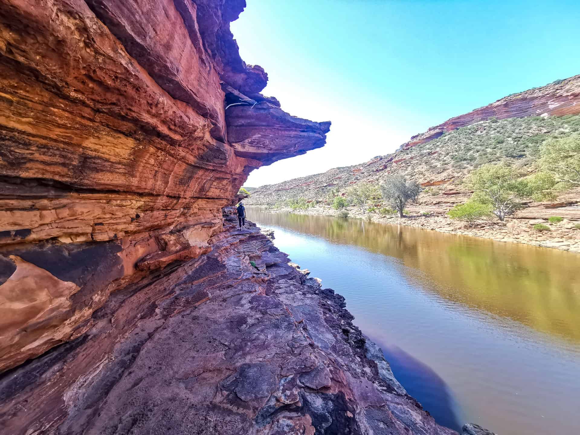 Rocky hiking trail at Kalbarri National Park