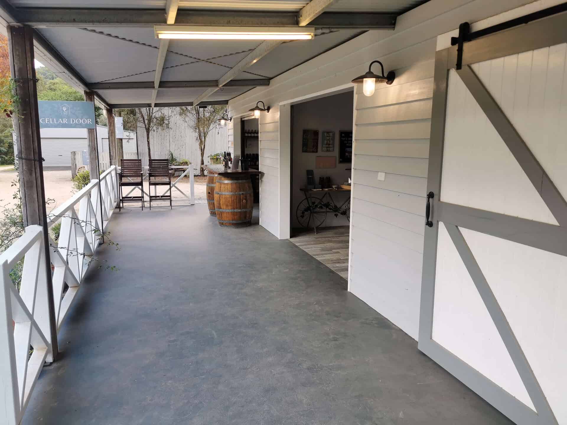 Barney Creek Vineyard and Cottages Cellar Door, on the Scenic Rim