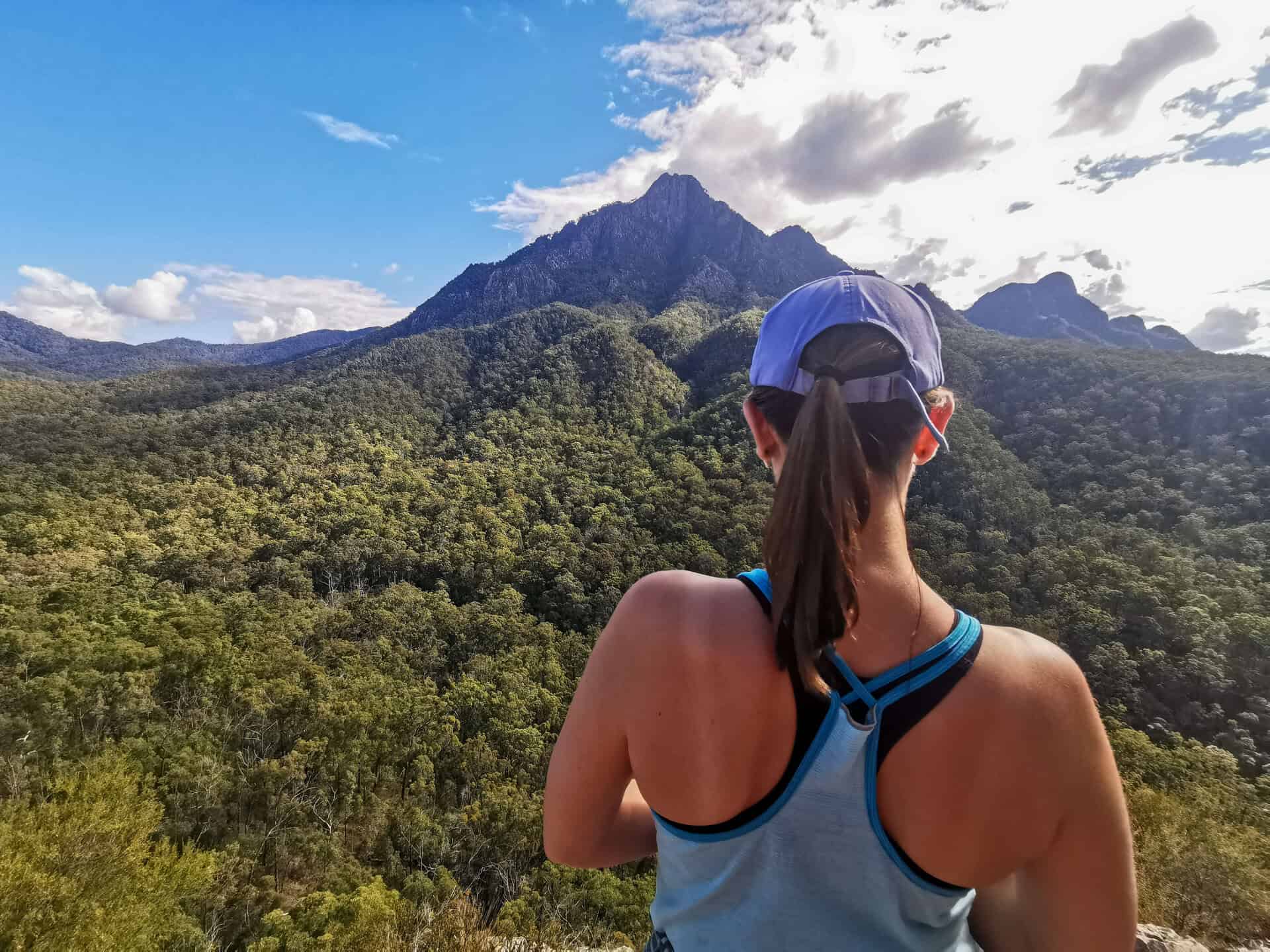 View of Mount Barney on the Yellow Pinch Lookout Hike, Scenic Rim