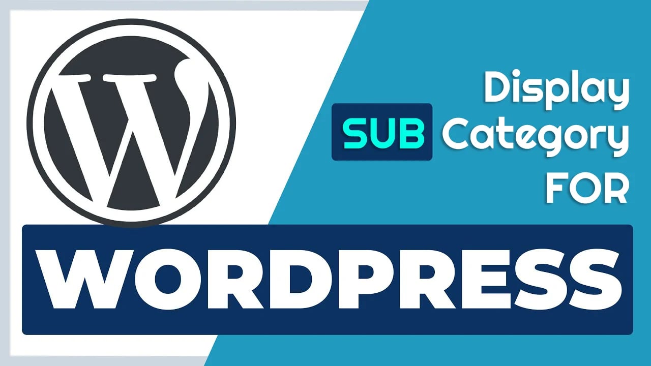 Wordpress 显示子分类