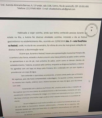 Páginas do novo processo divulgadas pelo jornalista Léo Dias.