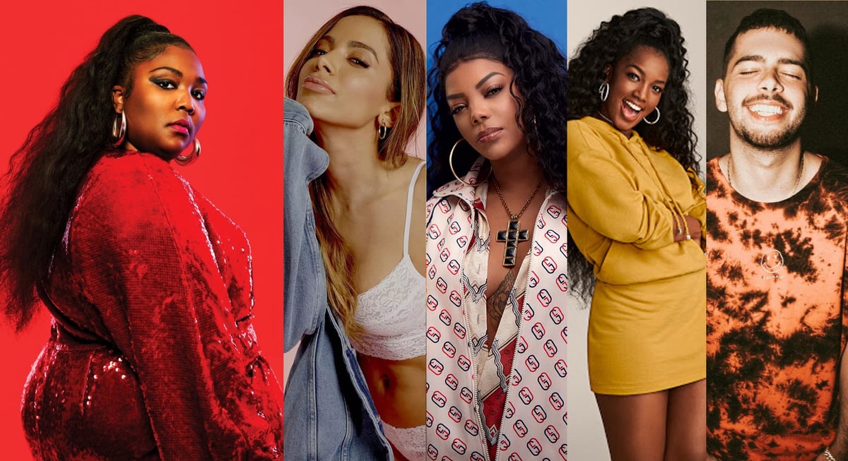 Lizzo cria playlist com músicas de Anitta, IZA, Ludmilla e Pedro Sampaio