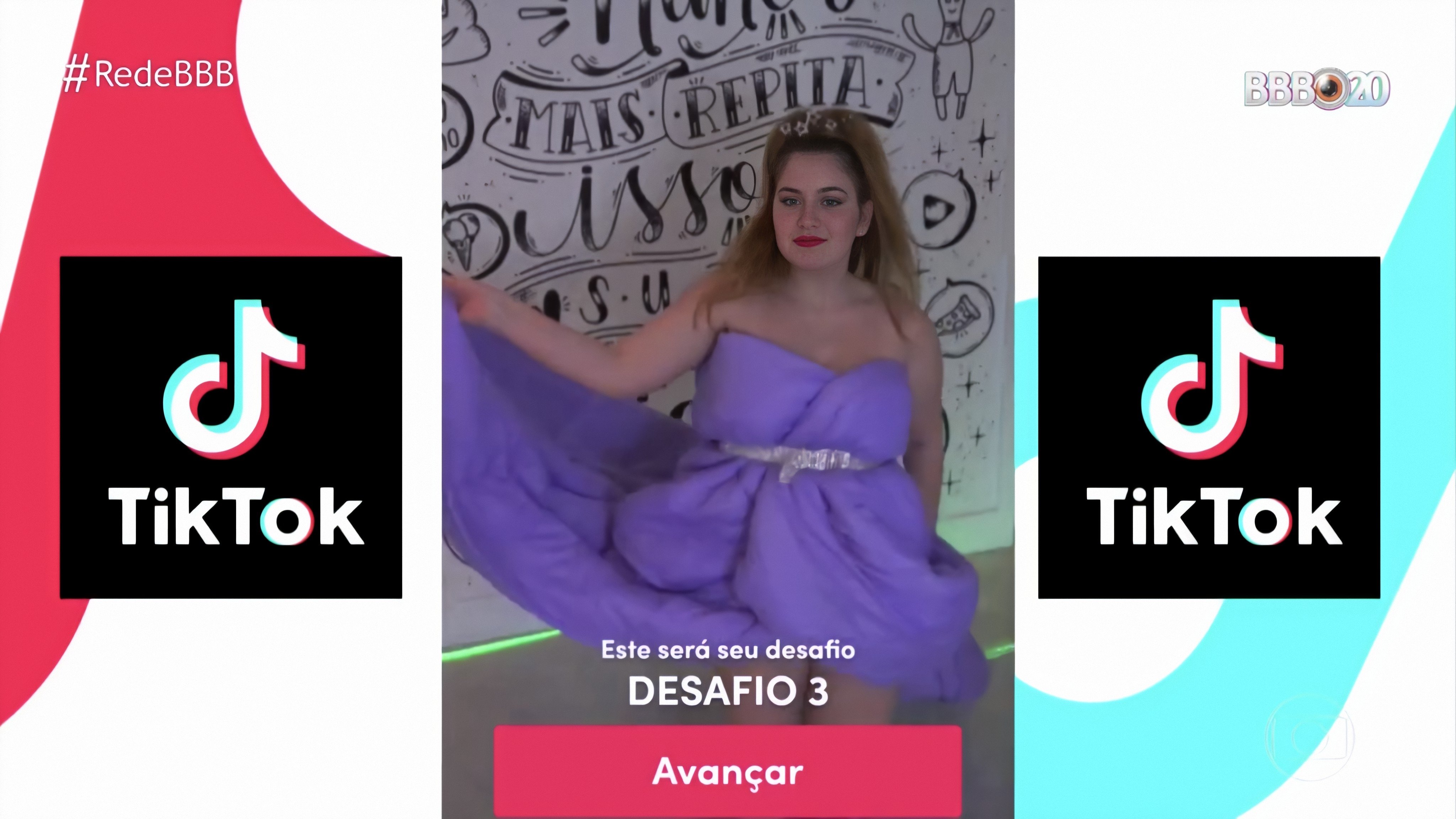 Sofia Santino aparece no BBB20 em ação do Tik Tok