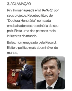 Como Rihanna consegue ajudar mais pessoas sendo artista do que Bolsonaro como presidente; compare