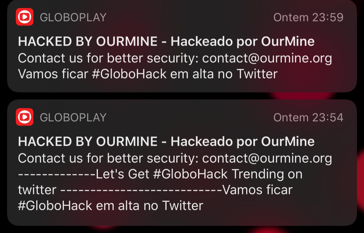 Globoplay é hackeado e dispara notificações para usuários
