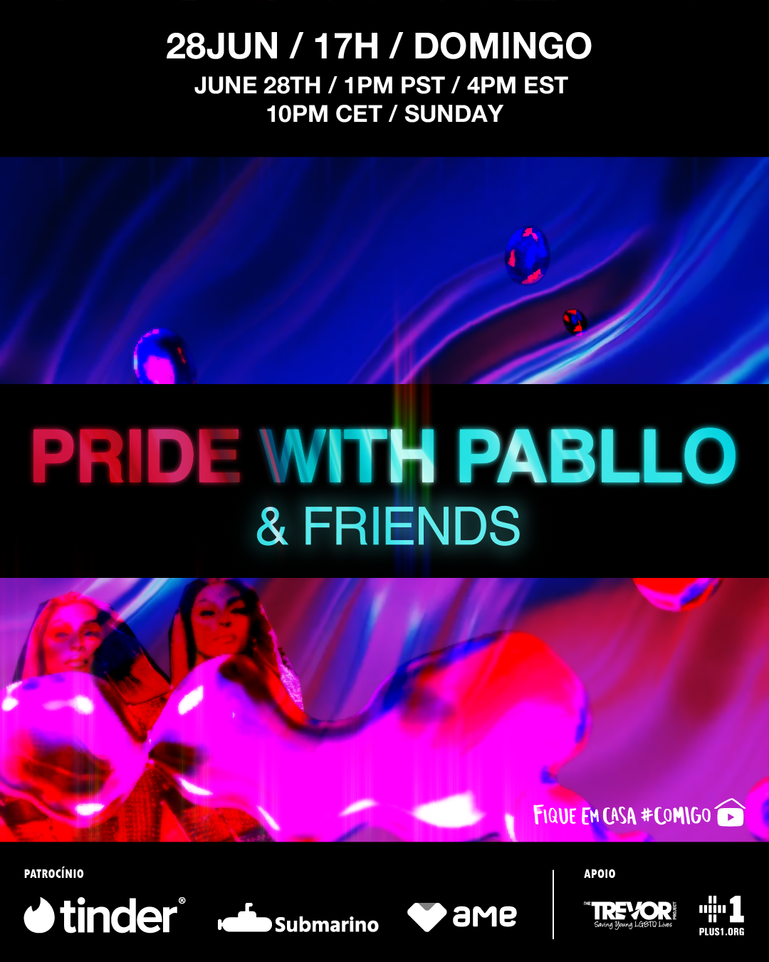 'Pride With Pabllo & Friends': Pabllo Vittar anuncia live com convidados internacionais