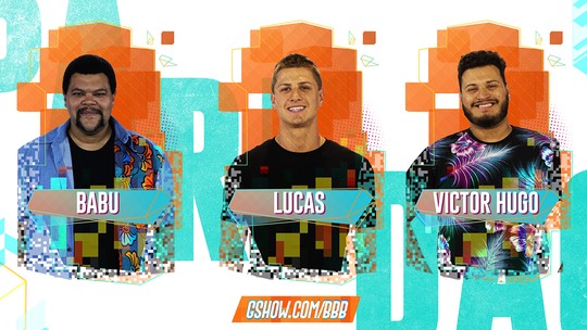 Babu, Lucas e Victor Hugo são os emparedados da semana no BBB