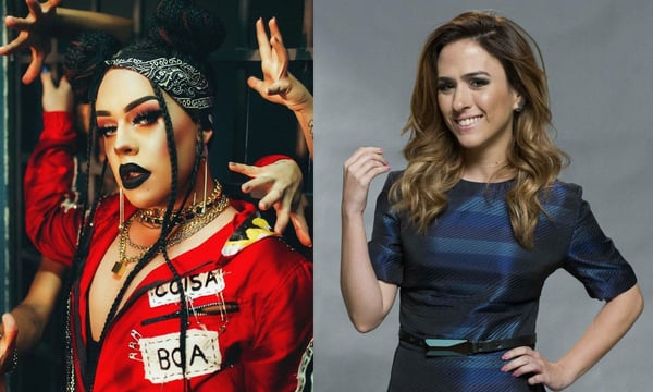 Tata Werneck rasga elogios a Gloria Groove: “tô fascinada por ela”