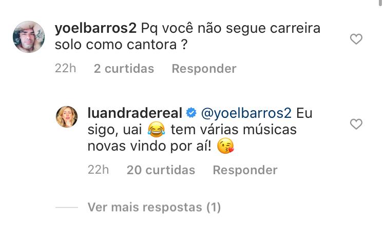 Lu Andrade confirma que vai lançar músicas novas em breve