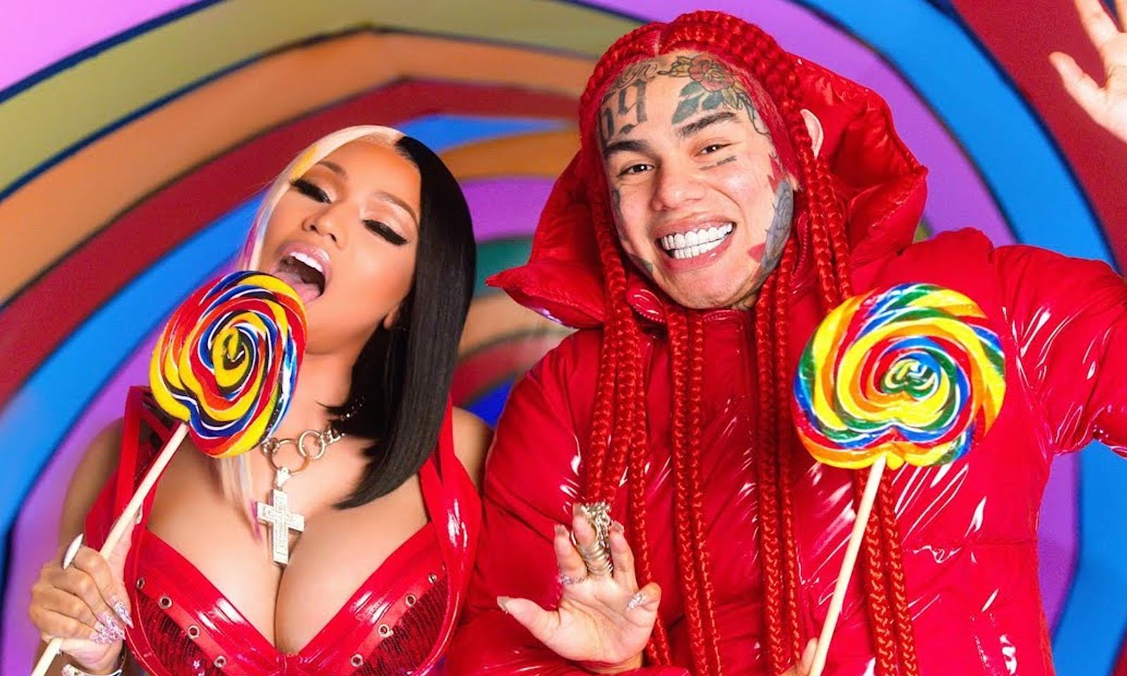 Novo clipe de 6ix9ine e Nicki Minaj atinge 100 milhões de visualizações no Youtube em apenas 4 dias