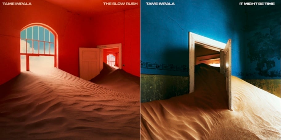 Capa do novo álbum à esquerda, e do novo single “It Might Be Time” à direita.