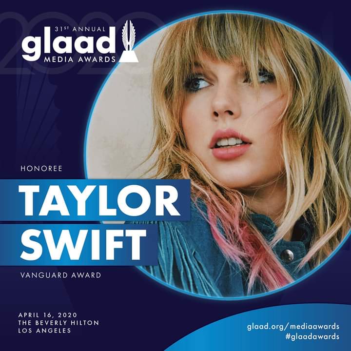 Em apoio a comunidade LGBTQ, Taylor Swift será honrada no GLAAD Media Awards