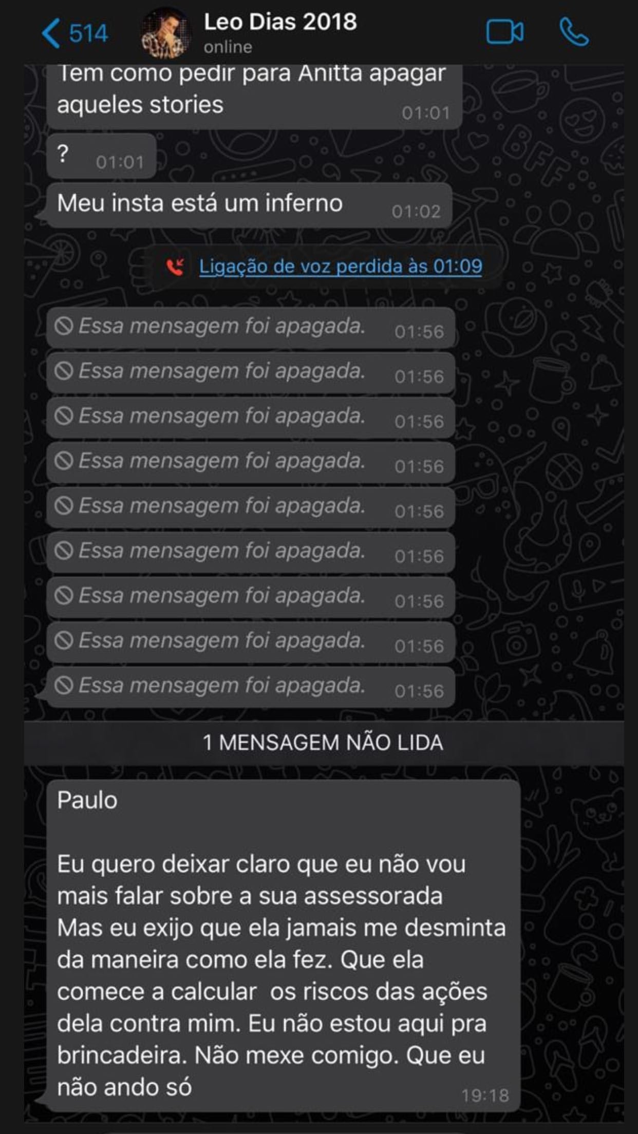 Vaza suposto áudio de Anitta falando do grupo de Pabllo Vittar, Gominho e Preta Gil; cantora desabafa