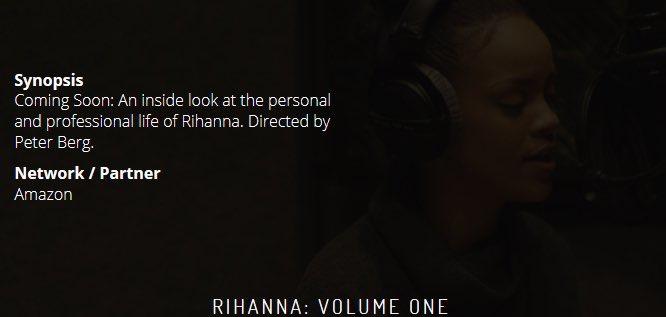 Rihanna vai lançar novo documentário na Amazon Prime Video
