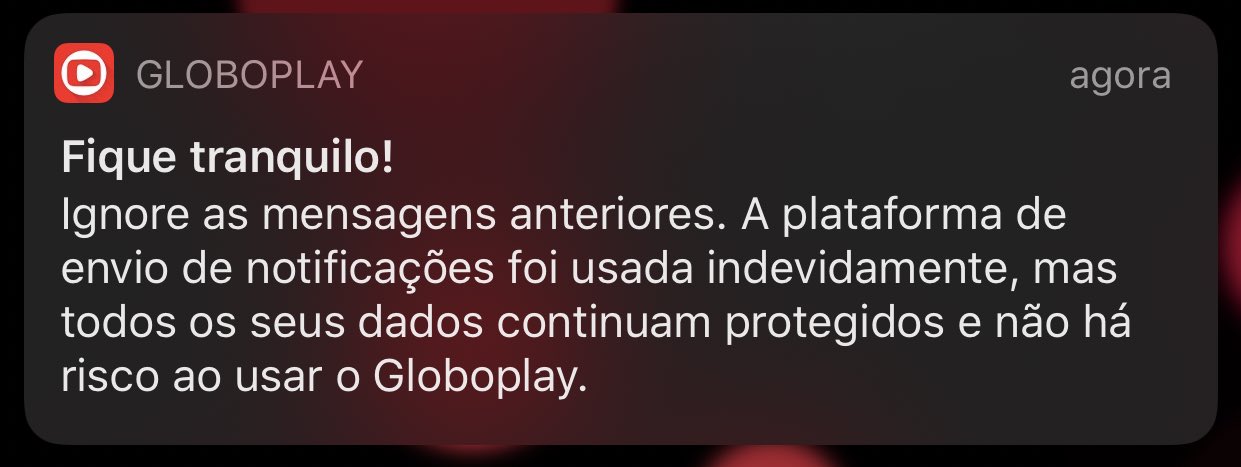 Globoplay é hackeado e dispara notificações para usuários