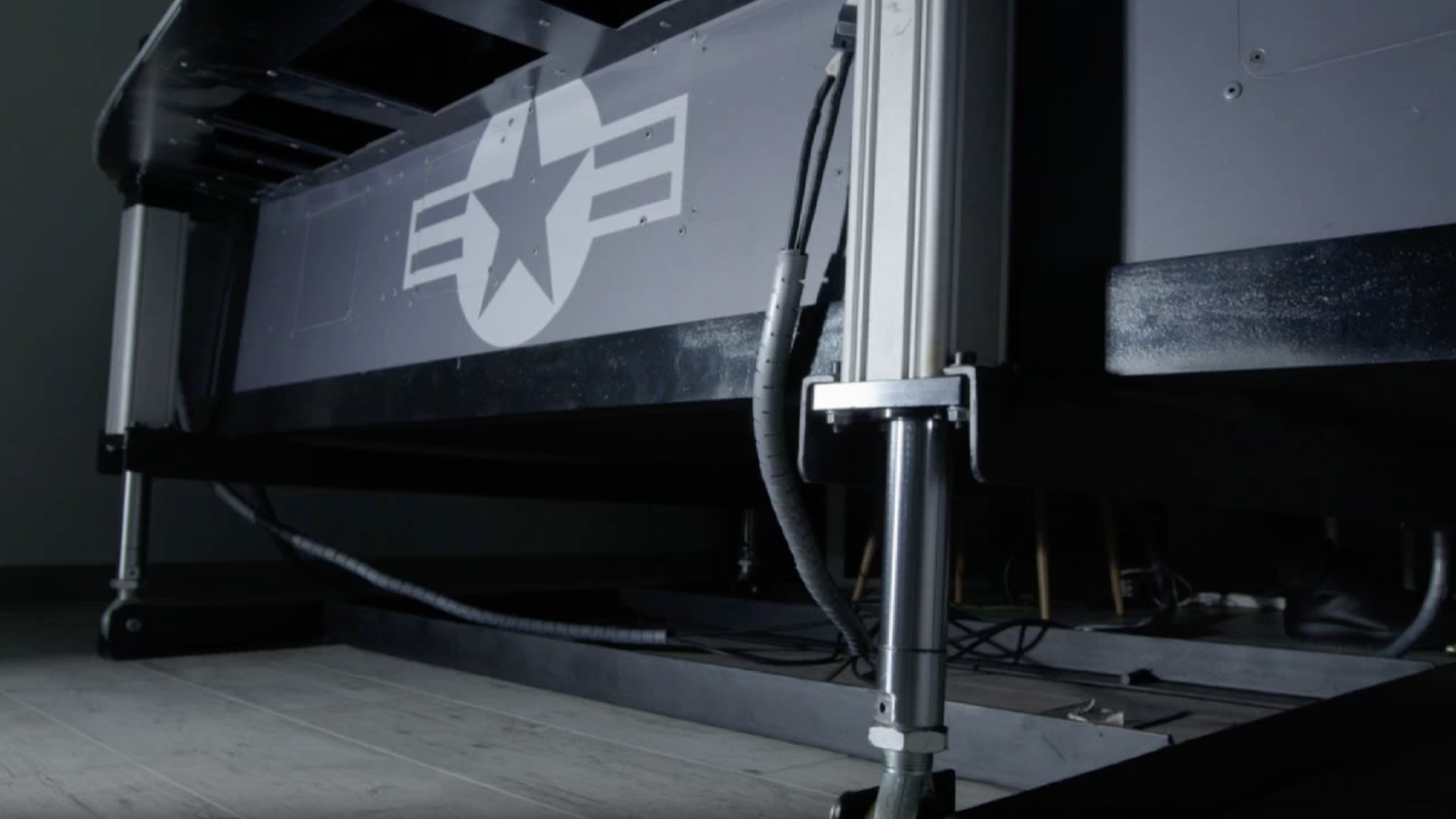 F/A-18 Hornet simulator motion platform system