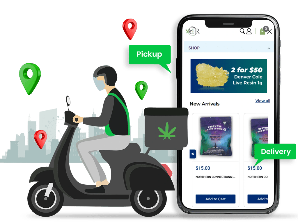 flexible delivery options for cannabis shopping