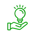 VFI Technology - Graphic element - hand and light bulb