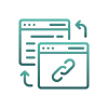 VFI Technology - Backlinks depicted with pins linked together