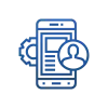 VFI Technology - Graphic element depicting cannabis e-commerce app