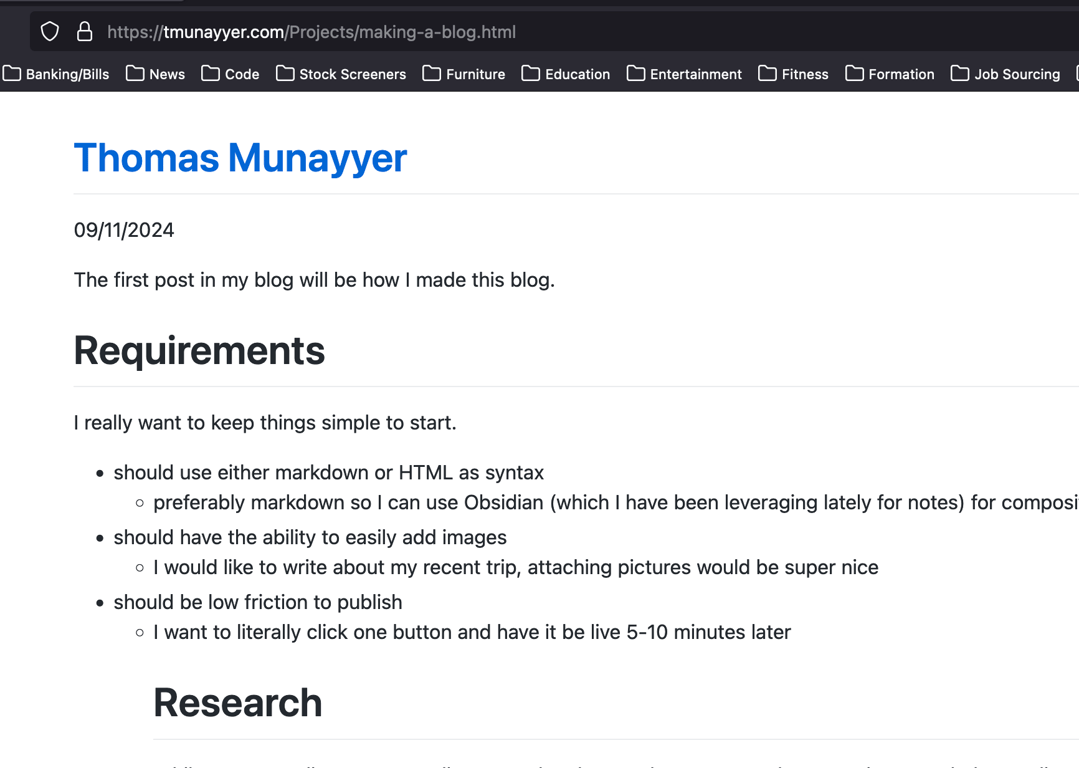 first publish of this post screenshot