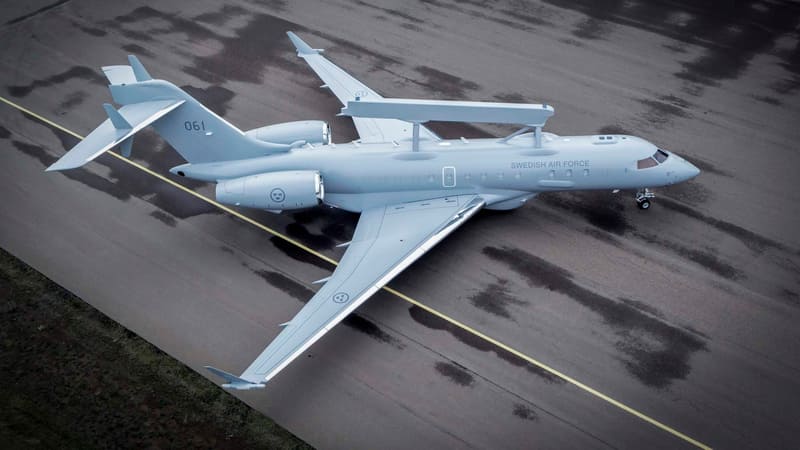 Saab presents Sweden’s first GlobalEye aircraft