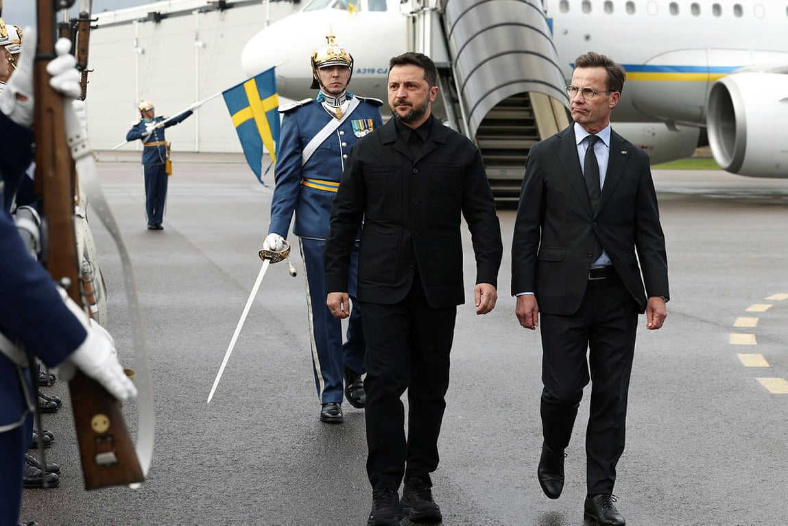 Kristersson et Zelenskyj se rencontrent à Uppsala