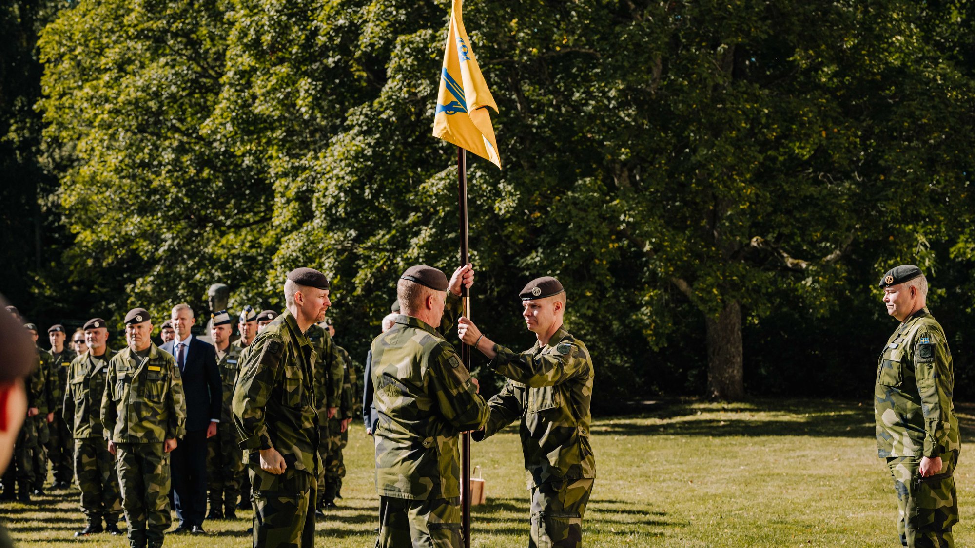 Outgoing brigade commander Martin Johansson: "We are helping to drive the transformation"