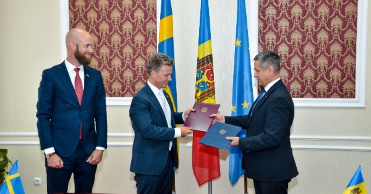 Sverige og Moldova styrker forsvarssamarbeidet