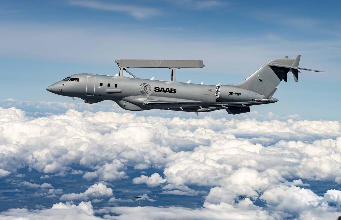 GlobalEye flygburet spaningsflygplan från Saab