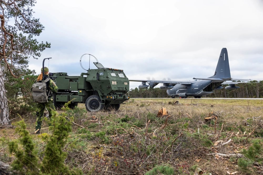 HIMARS skjuts skarpt på Gotland