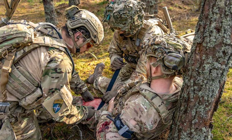 Danish medical platoon trains casualty care in Latvia