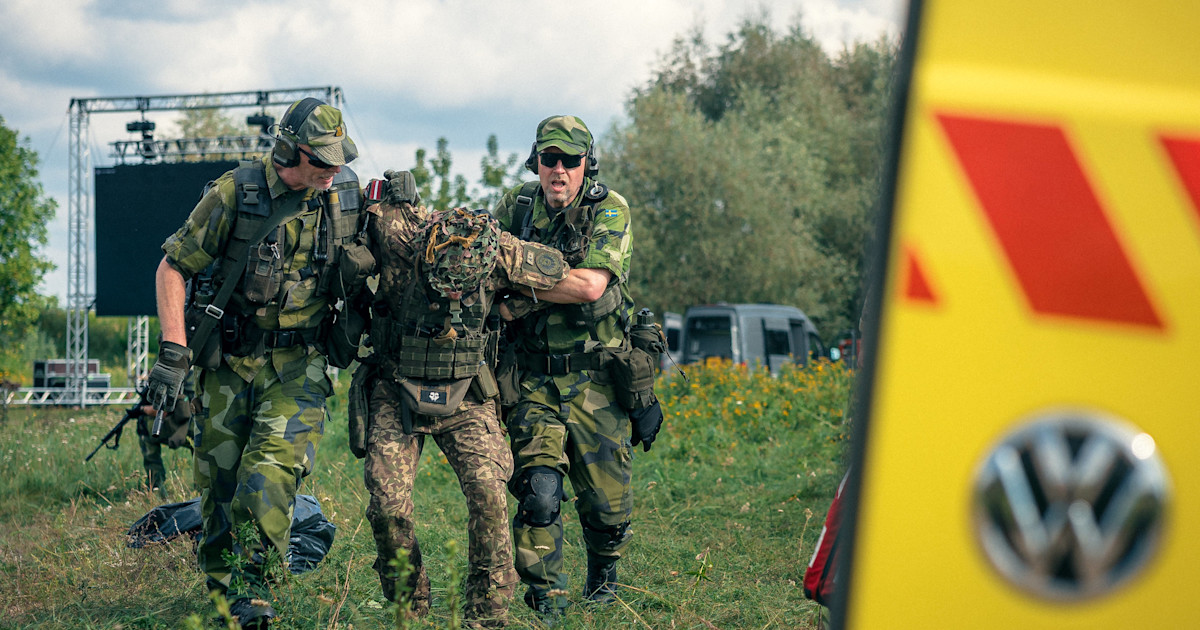Ruotsin kodinturvajoukot Latvian suurharjoituksessa