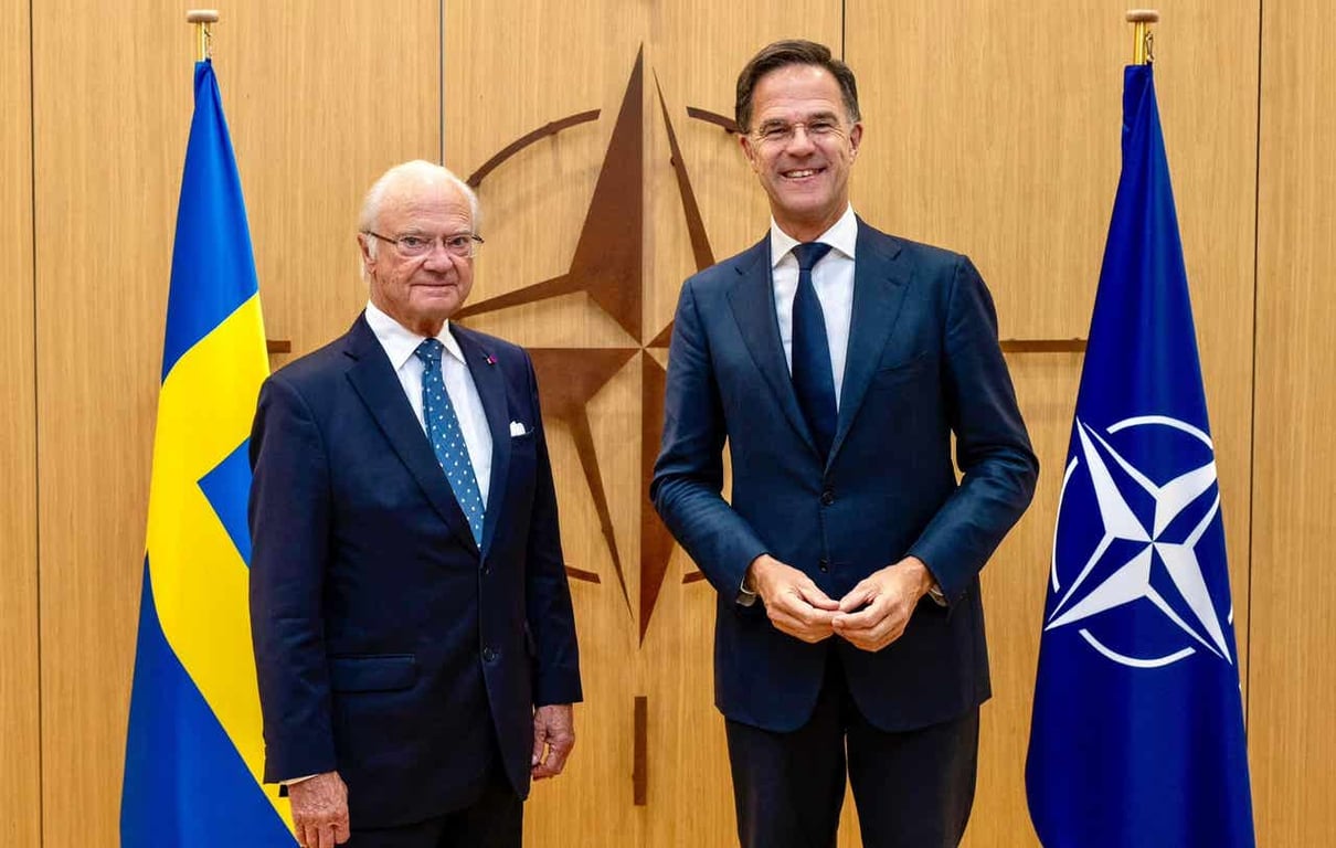 Kungen besökte Nato-högkvarteret