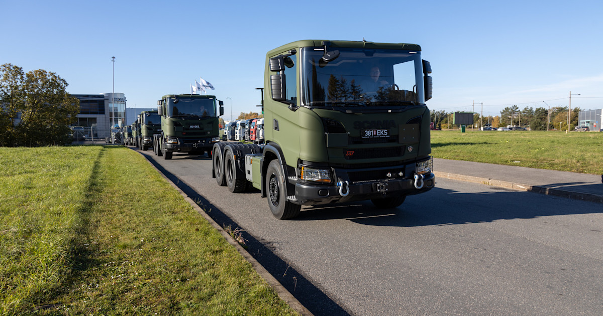 Scania har begynt å levere lastebiler til Estland