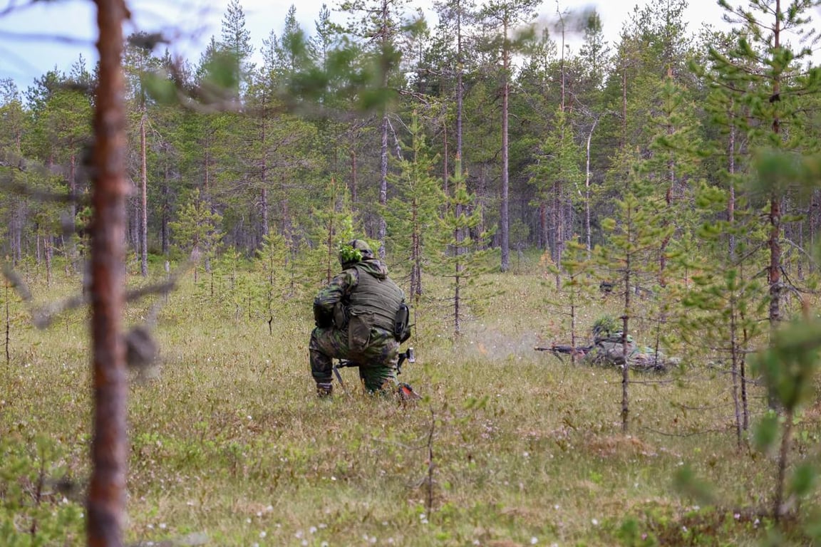 Restaurerad myr i Finland med öppen vattenkropp och vegetation
