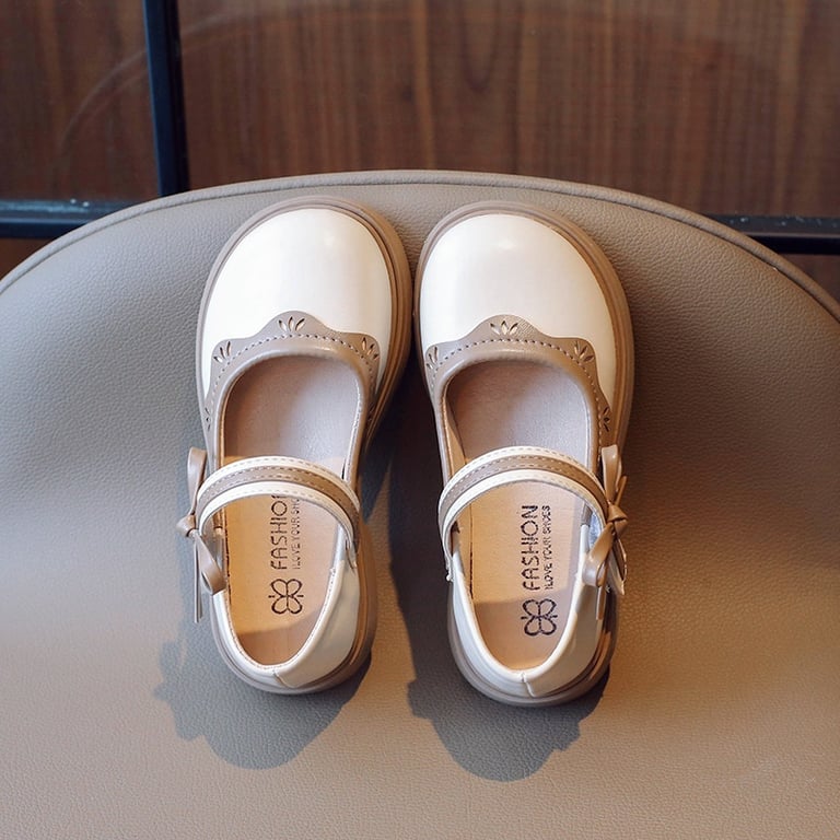 M012 Giày Búp Bê Mary Jane Vintage Viền Răng Cưa Cho Bé Gái (Size 25-31)