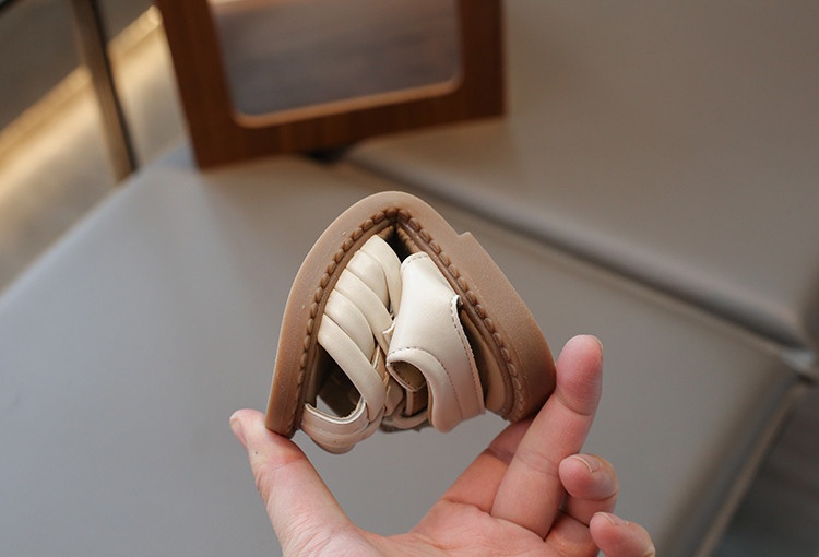 M204 Sandal Rọ Cho Bé Gái Bé Trai Da Mềm Rọ Đan Dáng Vintage – Dép Sandal Trẻ Em Quai Dán Đi Học, Đi Chơi