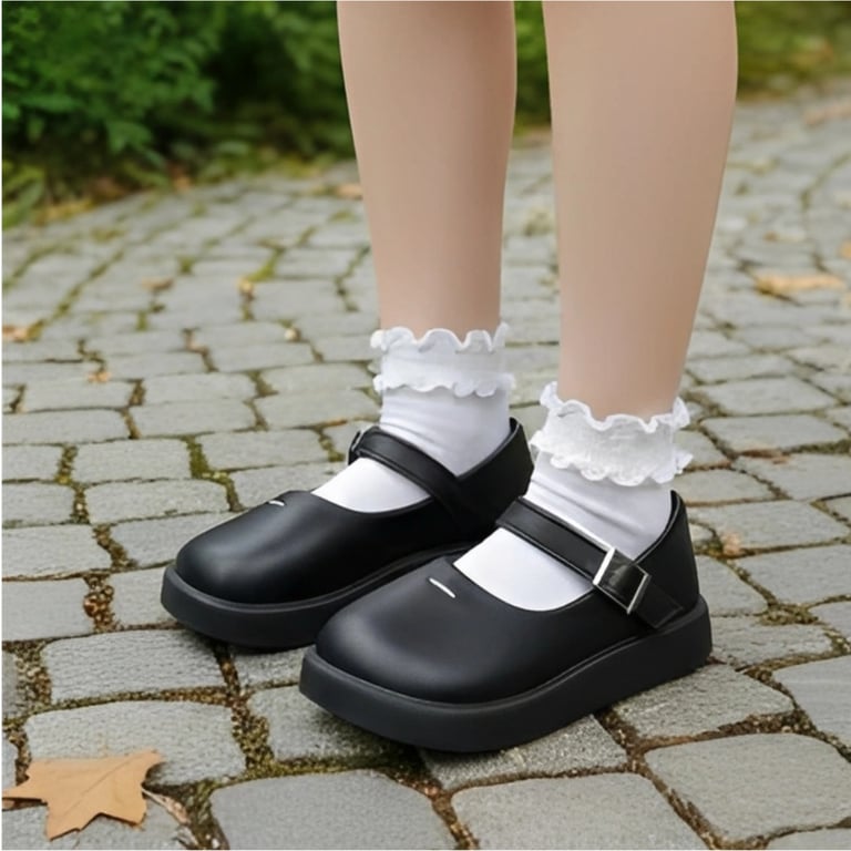 M029 Giày Búp Bê Bé Gái Mary Jane Mũi Tròn Đế Bánh Mỳ – Giày Bệt Da Mềm Quai Cài Khóa Tiện Lợi Đi Học, Đi Tiệc Phong Cách Vintage (Size 23 - 31)