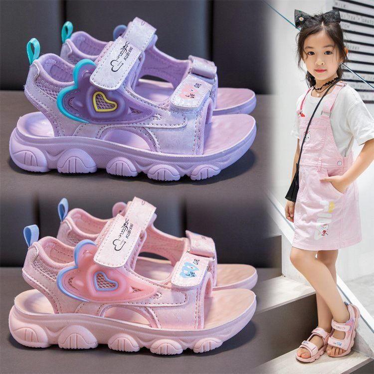 M168 Sandal Thể Thao Bé Gái Kuromi Hoạt Hình Hàn Quốc (Size 26-37)