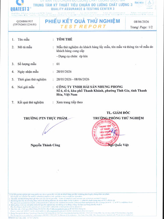 Hồ sơ pháp lý CÔNG TY TNHH THẮNG THỦY