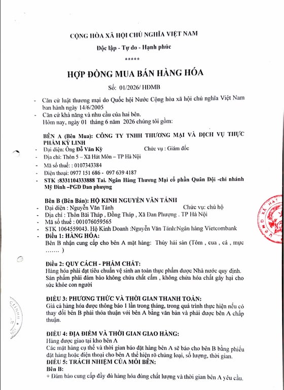 Hồ sơ pháp lý HỘ KINH DOANH NGUYỄN VĂN TÁNH