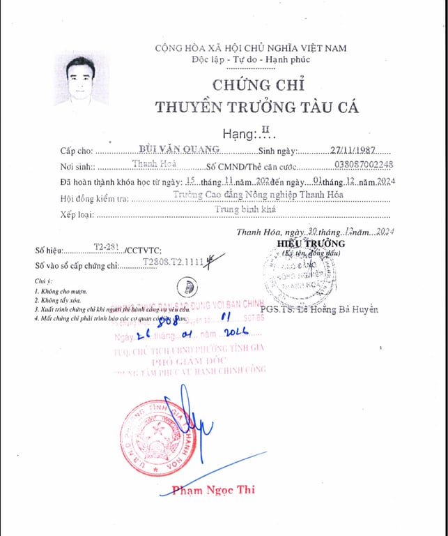 Hồ sơ pháp lý CÔNG TY TNHH THẮNG THỦY