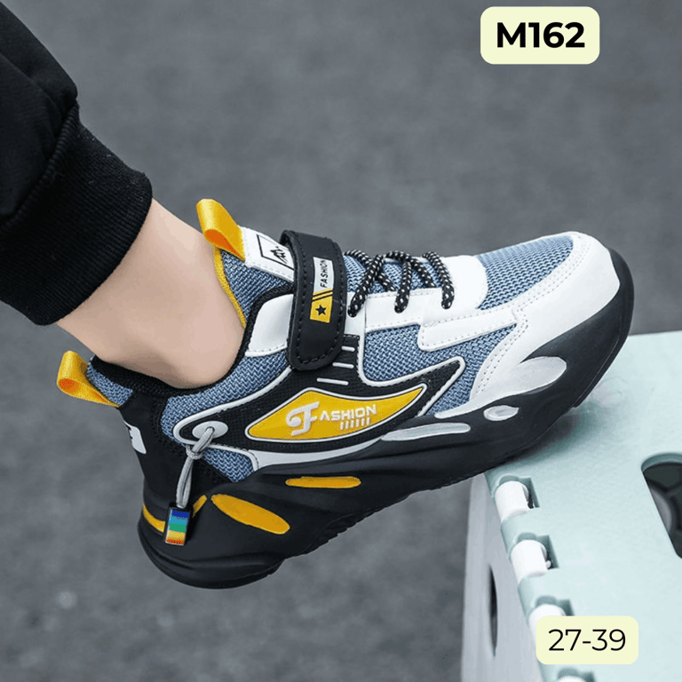M146 Giày Thể Thao Trẻ Em Siêu Nhẹ SPORT FASHION – Giày Sneaker Bé Trai & Bé Gái Da Mềm Phối Lưới Cực Êm Chân Đi Học, Chạy Bộ (Size 27 - 39)