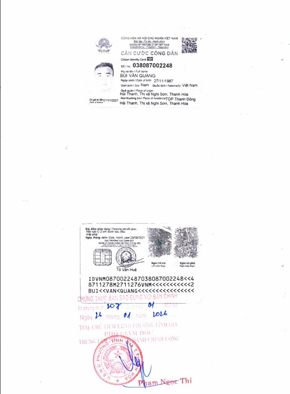 Hồ sơ pháp lý CÔNG TY TNHH THẮNG THỦY