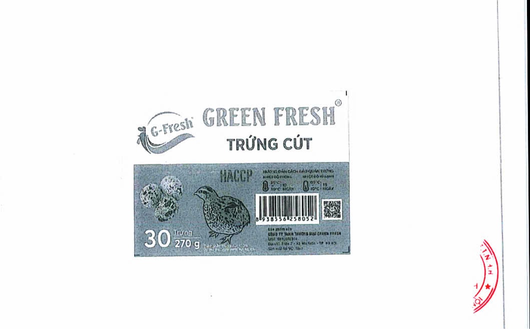 HỒ SƠ PHÁP LÝ CÔNG TY TNHH THƯƠNG MẠI GREEN FRESH