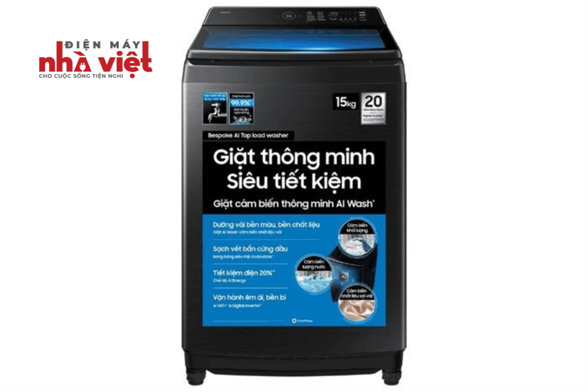 Máy giặt Samsung Inverter 15 Kg WA80F15B6BSV