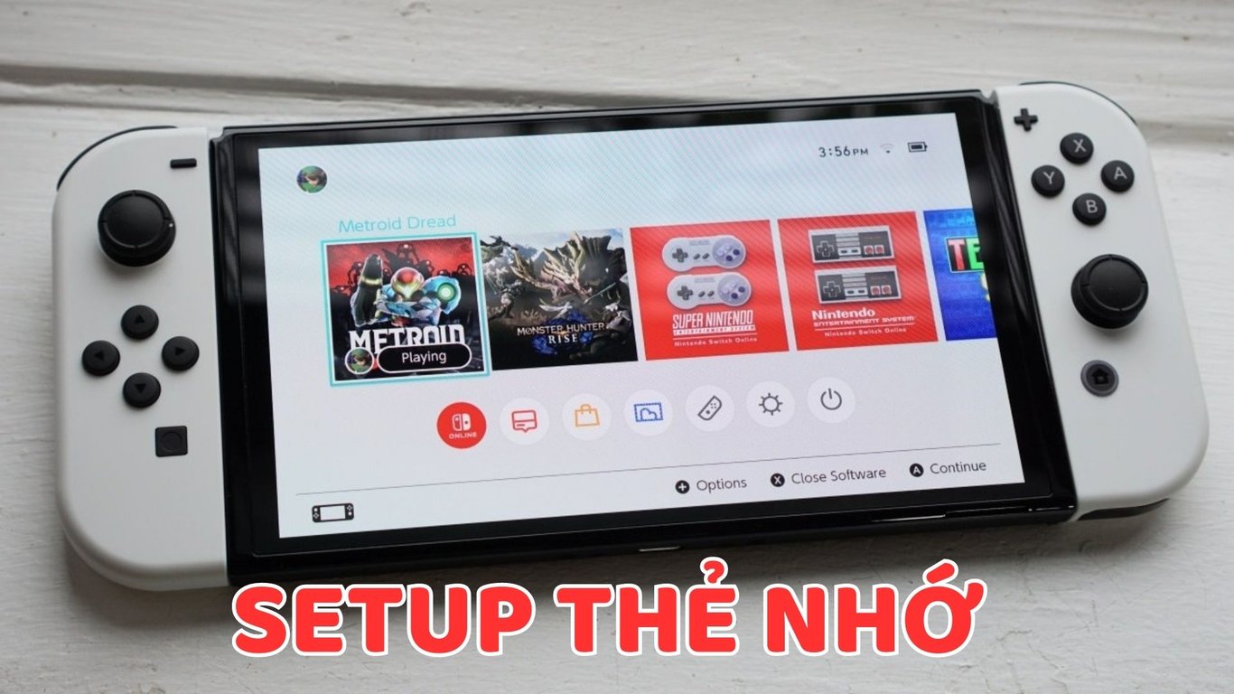 Cách Setup Thẻ Nhớ Cho Máy Nintendo Switch Hack