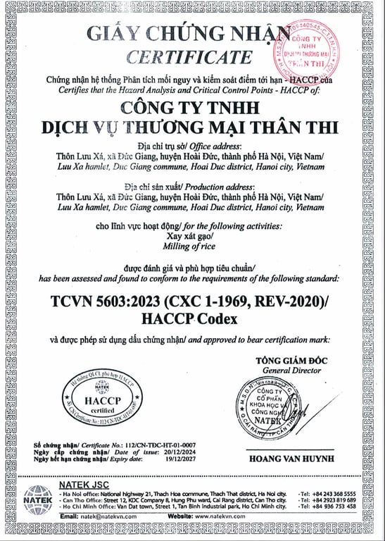 HỒ SƠ PHÁP LÝ CÔNG TY TNHH THƯƠNG MẠI VÀ SẢN XUẤT THANH KHOA
